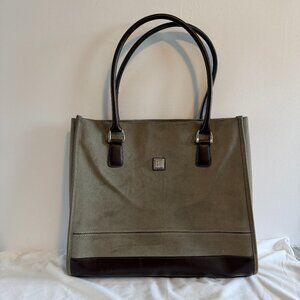 Diane Von Furstenberg DVF Large Double Handle Leather Tote Bag